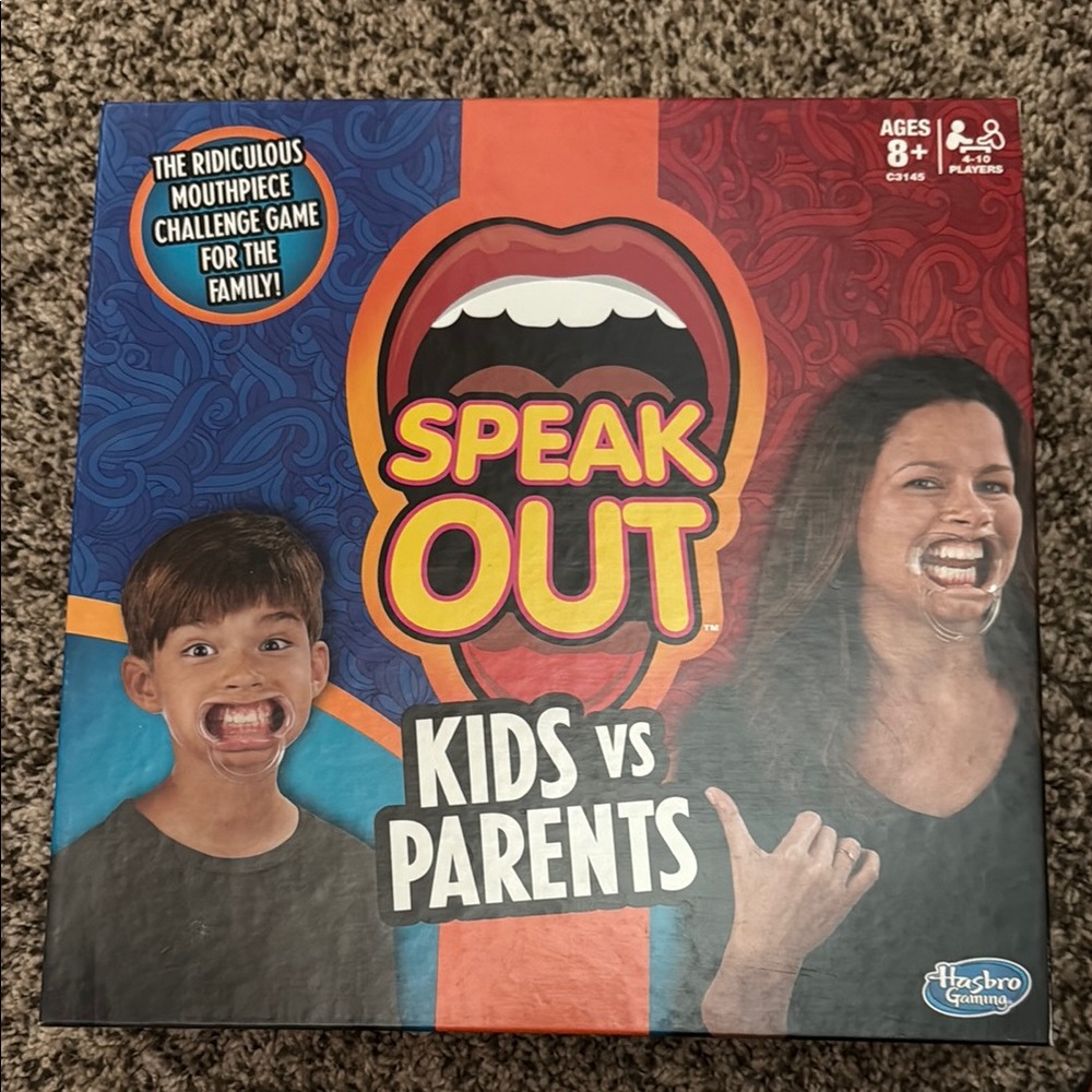 Hasbro Red and Blue Puzzle Game for Family Fun